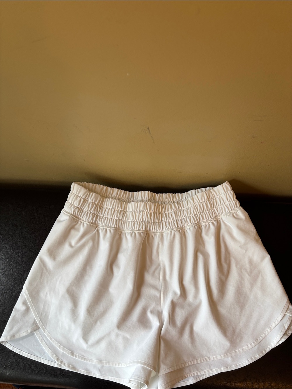 CALIA by Carrie Underwood White Elastic-Waist Athletic Shorts